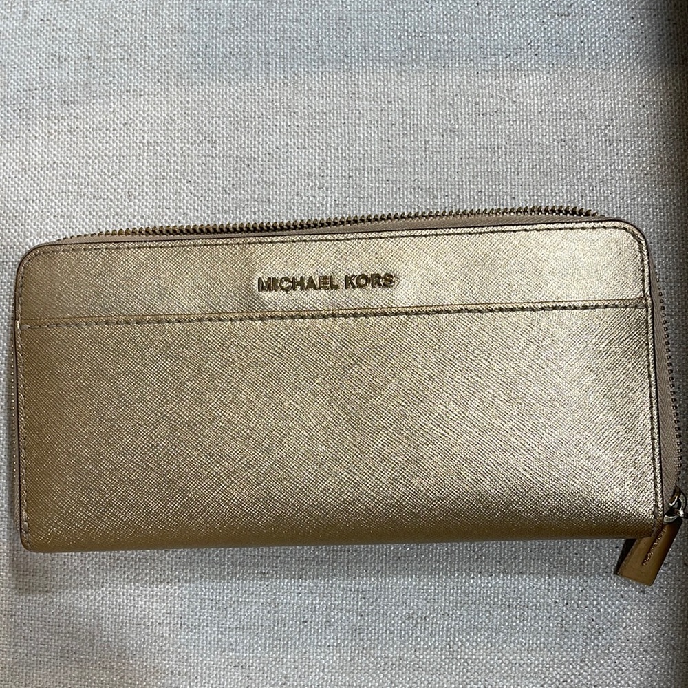 Michael Kors gold wallet